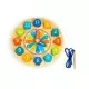 Jucarie educativa din lemn 3 in 1 tip ceas Ecotoys Jucarie educativa din lemn 3 in 1 tip ceas Ecotoys