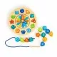 Jucarie educativa din lemn 3 in 1 tip ceas Ecotoys Jucarie educativa din lemn 3 in 1 tip ceas Ecotoys