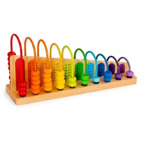 Jucarie educativa din lemn ABAC Ecotoys Jucarie educativa din lemn ABAC Ecotoys