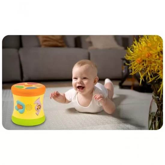 Jucarie educativa in forma de toba cu diverse sunete Ricokids RK-742 Jucarie educativa in forma de toba cu diverse sunete Ricokids RK-742