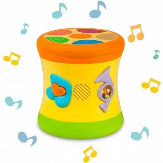 Jucarie educativa in forma de toba cu diverse sunete Ricokids RK-742 Jucarie educativa in forma de toba cu diverse sunete Ricokids RK-742