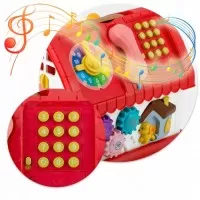 Jucarie educativa sub forma de casa cu telefon si covoras inclus Ricokids RK-754