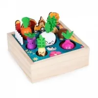 Jucarie Interactiva de lemn sub forma de ferma Ecotoys ME513