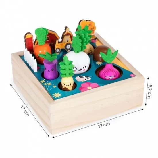 Jucarie Interactiva de lemn sub forma de ferma Ecotoys ME513 Jucarie Interactiva de lemn sub forma de ferma Ecotoys ME513