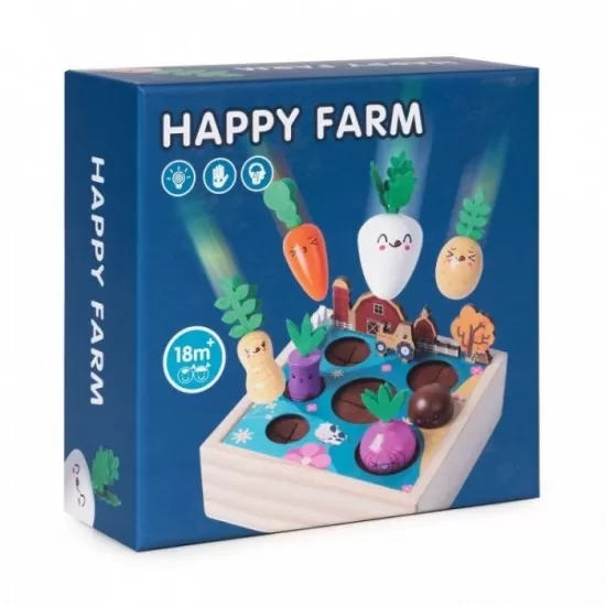 Jucarie Interactiva de lemn sub forma de ferma Ecotoys ME513 Jucarie Interactiva de lemn sub forma de ferma Ecotoys ME513