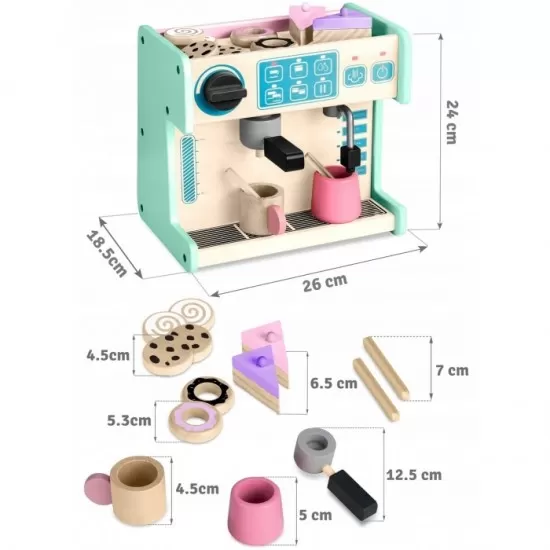 Jucarie din lemn Coffee Shop Ricokids 785100 - Mint Jucarie din lemn Coffee Shop Ricokids 785100 - Mint