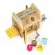 Jucarie educativa din lemn sub forma de cub cu sortator Ecotoys Jucarie educativa din lemn sub forma de cub cu sortator Ecotoys