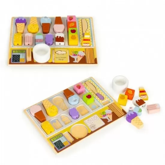 Set de joaca inghetata 27 piese Ecotoys Set de joaca inghetata 27 piese Ecotoys