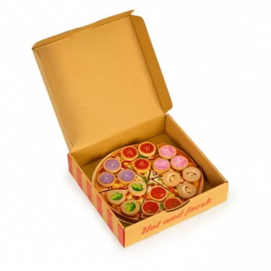 Set de joaca pizza 27 piese Ecotoys Set de joaca pizza 27 piese Ecotoys