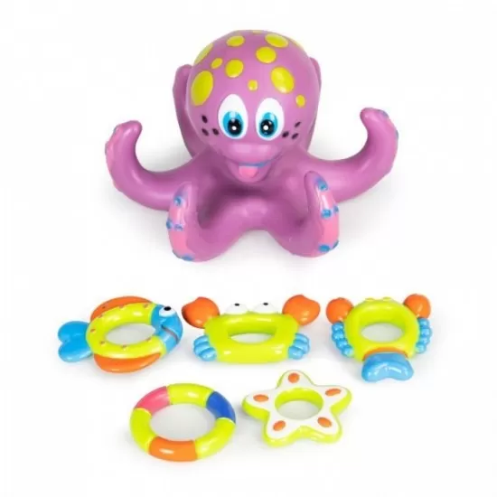 Jucarie interactiva pentru baie Caracatita Plutitoare Huanger HS0578058 Jucarie interactiva pentru baie Caracatita Plutitoare Huanger HS0578058