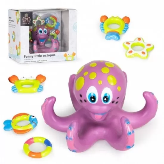 Jucarie interactiva pentru baie Caracatita Plutitoare Huanger HS0578058 Jucarie interactiva pentru baie Caracatita Plutitoare Huanger HS0578058