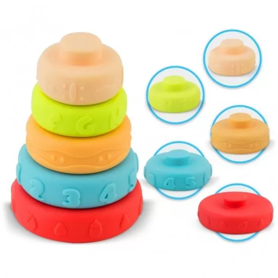 Set jucarii pentru baie cu diverse forme 24 piese Ricokids RK-756 Set jucarii pentru baie cu diverse forme 24 piese Ricokids RK-756