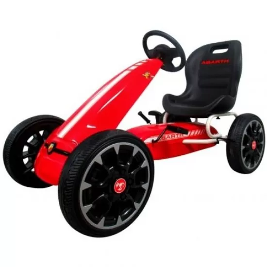 Kart cu pedale ABARTH, 3-7 ani, roti din spuma EVA, G6 R-Sport - Rosu Kart cu pedale ABARTH, 3-7 ani, roti din spuma EVA, G6 R-Sport - Rosu