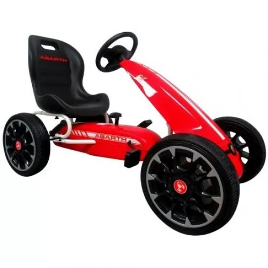 Kart cu pedale ABARTH, 3-7 ani, roti din spuma EVA, G6 R-Sport - Rosu Kart cu pedale ABARTH, 3-7 ani, roti din spuma EVA, G6 R-Sport - Rosu