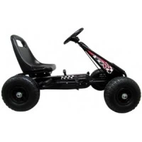 Kart cu pedale Gokart, 3-7 ani, roti gonflabile, G1 R-Sport - Negru