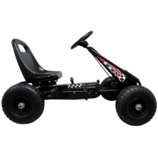 Kart cu pedale Gokart, 3-7 ani, roti gonflabile, G1 R-Sport - Negru Kart cu pedale Gokart, 3-7 ani, roti gonflabile, G1 R-Sport - Negru