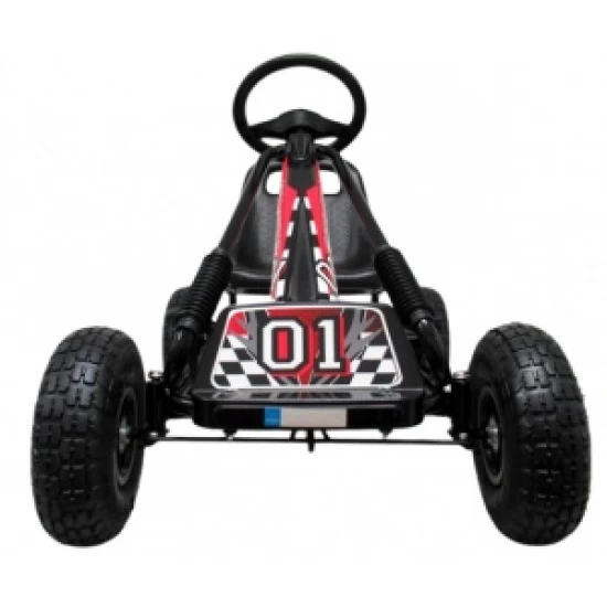 Kart cu pedale Gokart, 3-7 ani, roti gonflabile, G1 R-Sport - Negru Kart cu pedale Gokart, 3-7 ani, roti gonflabile, G1 R-Sport - Negru