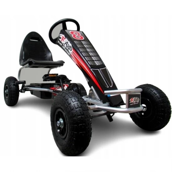 Kart cu pedale Gokart, 4-10 ani, roti gonflabile, G5 R-Sport - Negru Kart cu pedale Gokart, 4-10 ani, roti gonflabile, G5 R-Sport - Negru