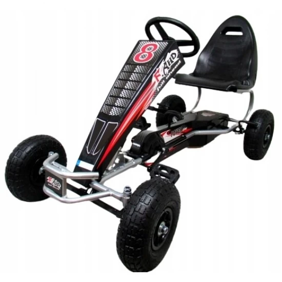 Kart cu pedale Gokart, 4-10 ani, roti gonflabile, G5 R-Sport - Negru Kart cu pedale Gokart, 4-10 ani, roti gonflabile, G5 R-Sport - Negru