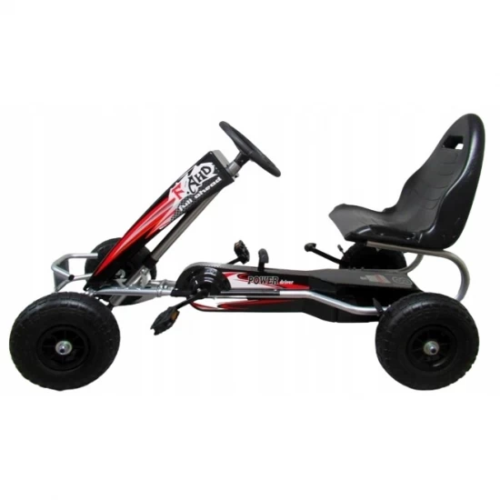 Kart cu pedale Gokart, 4-10 ani, roti gonflabile, G5 R-Sport - Negru Kart cu pedale Gokart, 4-10 ani, roti gonflabile, G5 R-Sport - Negru
