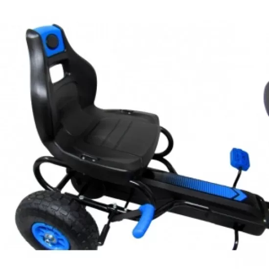 Kart cu pedale Gokart, 4-10 ani, roti gonflabile, G8 R-Sport - Albastru Kart cu pedale Gokart, 4-10 ani, roti gonflabile, G8 R-Sport - Albastru