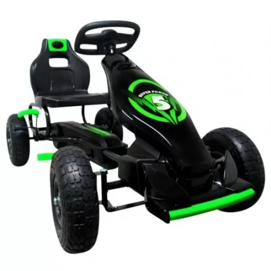 Kart cu pedale Gokart 4-10 ani roti gonflabile G8 R-Sport - Verde