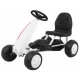 Kart cu pedale, roti si scaun din plastic B001, 60x35x39 cm, Gokart - Alb Kart cu pedale, roti si scaun din plastic B001, 60x35x39 cm, Gokart - Alb