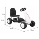 Kart cu pedale, roti si scaun din plastic B001, 60x35x39 cm, Gokart - Alb Kart cu pedale, roti si scaun din plastic B001, 60x35x39 cm, Gokart - Alb