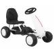 Kart cu pedale, roti si scaun din plastic B001, 60x35x39 cm, Gokart - Alb Kart cu pedale, roti si scaun din plastic B001, 60x35x39 cm, Gokart - Alb
