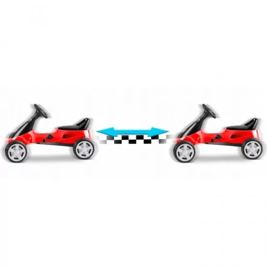 Kart cu pedale si roti din plastic dur, varsta 3-7 ani, Gokart RK-595 Ricokids 759500, Rosu Kart cu pedale si roti din plastic dur, varsta 3-7 ani, Gokart RK-595 Ricokids 759500, Rosu