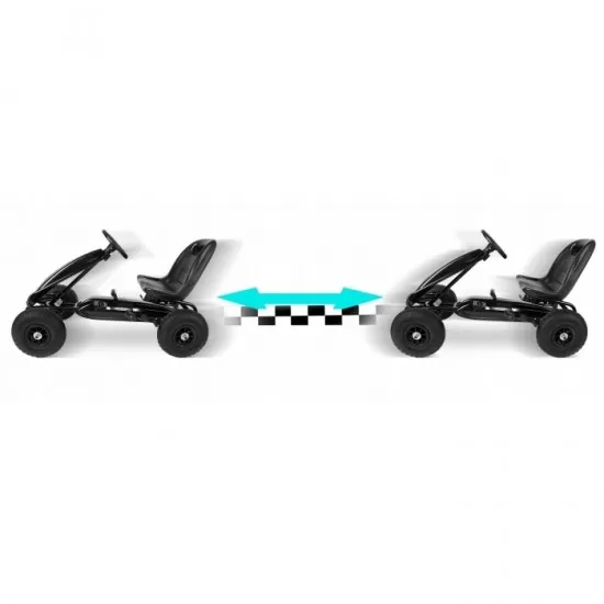 Kart cu pedale si roti gonflabile Gokart RK-590 Ricokids 759000 Negru Kart cu pedale si roti gonflabile Gokart RK-590 Ricokids 759000 Negru