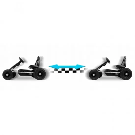 Kart cu pedale si roti gonflabile, Gokart RK-591, Ricokids - Negru Kart cu pedale si roti gonflabile, Gokart RK-591, Ricokids - Negru