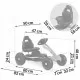 Kart cu pedale si roti gonflabile, Gokart RK-591, Ricokids - Negru Kart cu pedale si roti gonflabile, Gokart RK-591, Ricokids - Negru