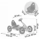 Kart cu pedale si roti gonflabile, Gokart RK-592 Ricokids 759201, Rosu Kart cu pedale si roti gonflabile, Gokart RK-592 Ricokids 759201, Rosu