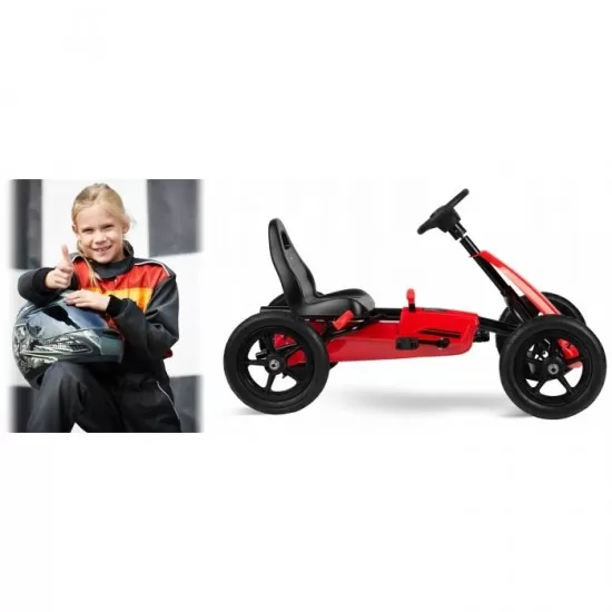 Kart cu pedale si roti gonflabile, Gokart RK-592 Ricokids 759201, Rosu Kart cu pedale si roti gonflabile, Gokart RK-592 Ricokids 759201, Rosu