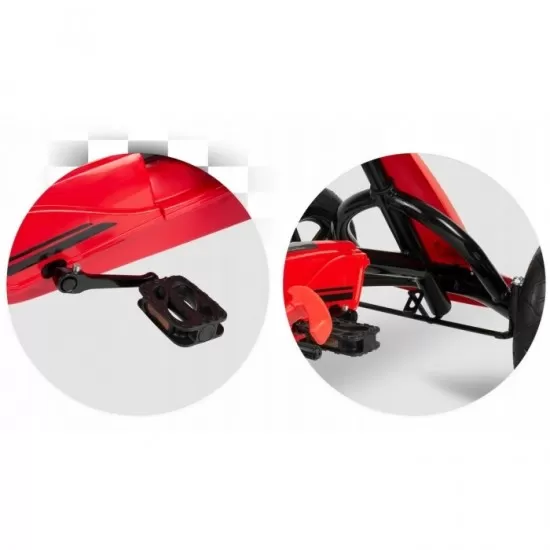 Kart cu pedale si roti gonflabile, Gokart RK-592 Ricokids 759201, Rosu Kart cu pedale si roti gonflabile, Gokart RK-592 Ricokids 759201, Rosu
