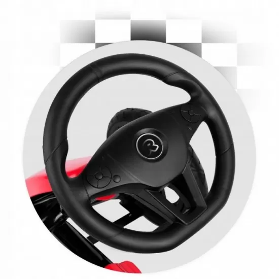 Kart cu pedale si roti gonflabile, Gokart RK-592 Ricokids 759201, Rosu Kart cu pedale si roti gonflabile, Gokart RK-592 Ricokids 759201, Rosu