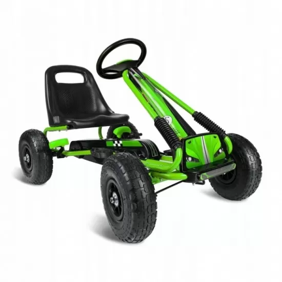 Kart cu pedale si roti gonflabile Gokart RK-594 Ricokids 759402 Verde Kart cu pedale si roti gonflabile Gokart RK-594 Ricokids 759402 Verde