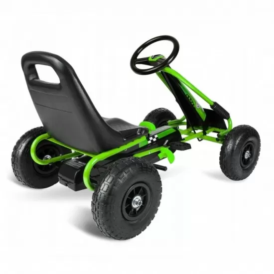 Kart cu pedale si roti gonflabile Gokart RK-594 Ricokids 759402 Verde Kart cu pedale si roti gonflabile Gokart RK-594 Ricokids 759402 Verde