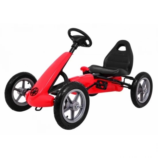 Kart cu pedale si roti gonflabile Gokart Star - Rosu Kart cu pedale si roti gonflabile Gokart Star - Rosu