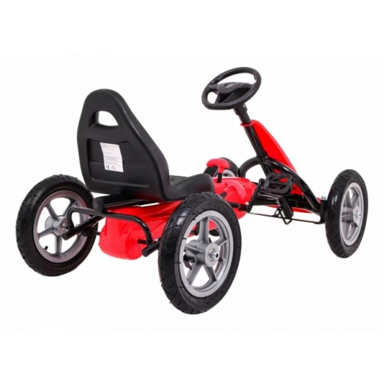 Kart cu pedale si roti gonflabile Gokart Star - Rosu Kart cu pedale si roti gonflabile Gokart Star - Rosu