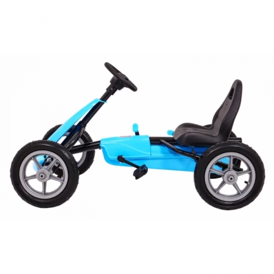 Kart cu pedale si roti gonflabile Gokart Star - Albastru Kart cu pedale si roti gonflabile Gokart Star - Albastru