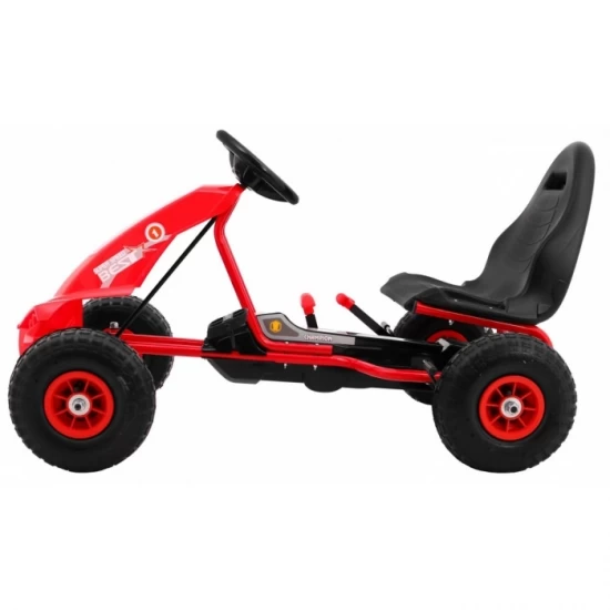 Kart cu pedale si roti gonflabile, varsta 3 ani+, 114x59x63 cm, Gokart Champion - Rosu Kart cu pedale si roti gonflabile, varsta 3 ani+, 114x59x63 cm, Gokart Champion - Rosu