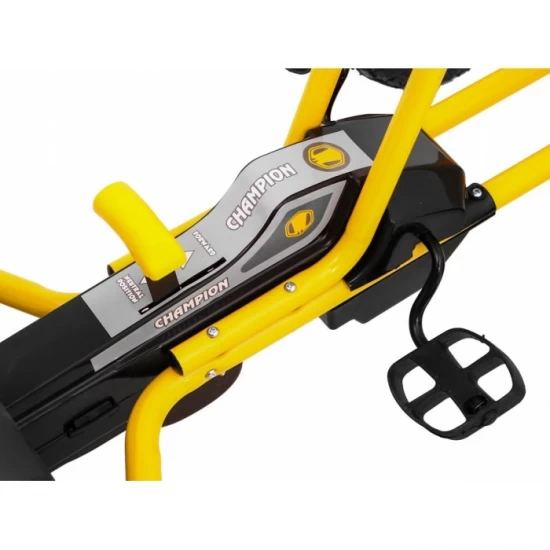 Kart cu pedale si roti gonflabile, varsta 3 ani+, 114x59x63 cm, Gokart Champion - Galben Kart cu pedale si roti gonflabile, varsta 3 ani+, 114x59x63 cm, Gokart Champion - Galben