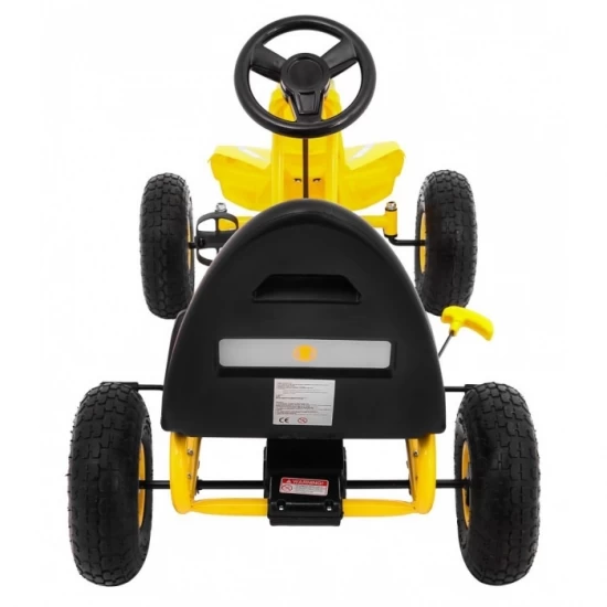 Kart cu pedale si roti gonflabile, varsta 3 ani+, 114x59x63 cm, Gokart Champion - Galben Kart cu pedale si roti gonflabile, varsta 3 ani+, 114x59x63 cm, Gokart Champion - Galben