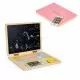 Laptop educational din lemn cu magnet si taste din lemn Ecotoys G068 - Roz Laptop educational din lemn cu magnet si taste din lemn Ecotoys G068 - Roz