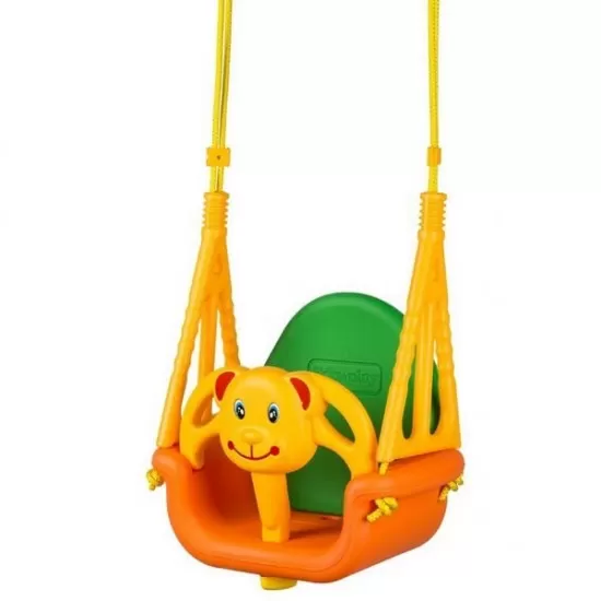 Leagan convertibil 3 în 1 Ecotoys - Portocaliu cu Verde Leagan convertibil 3 în 1 Ecotoys - Portocaliu cu Verde