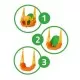 Leagan convertibil 3 în 1 Ecotoys - Portocaliu cu Verde Leagan convertibil 3 în 1 Ecotoys - Portocaliu cu Verde