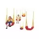 Leagan convertibil 3 în 1 Ecotoys SW-1421 - Rosu cu Galben Leagan convertibil 3 în 1 Ecotoys SW-1421 - Rosu cu Galben