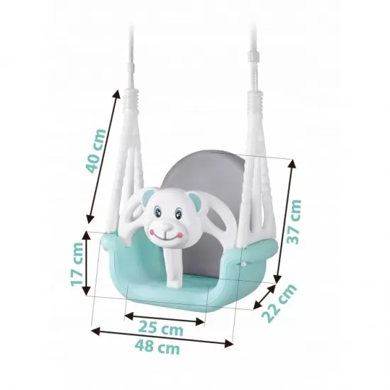 Leagan de gradina Ricokids Ursulet 770100 - Turcoaz Leagan de gradina Ricokids Ursulet 770100 - Turcoaz